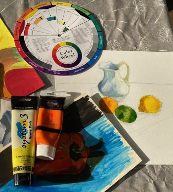 This workshop is suitable for beginners and up a new acrylic painting class with Clare Tebboth