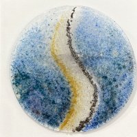 Coastline - Fused Glass Wall art - click to view