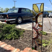 Confetti Flowers Garden Glassd Art by Vitreus Art