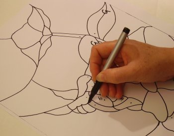 Learning design skills in stained glass