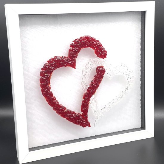 Romance Fused Glass Framed Art from Vitreus Art