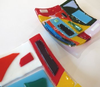 Glass fusing evening course with Vitreus Art - learn fusing, slumping with frits, moulds and more