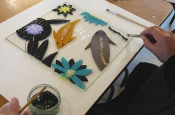 Glass fusing evening course with Vitreus Art - learn fusing, slumping with frits, moulds and more