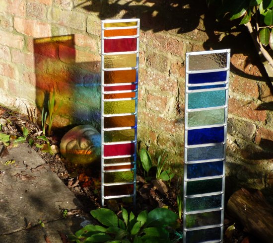 Garden Stained Glass panels by Vitreus Art