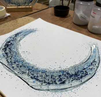 Make your own Fused Glass Ocean Wave on this glass fusing one-day workshop with Vitreus Art
