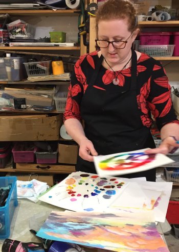 Emily Brady - artist and teacher at Vitreus Art