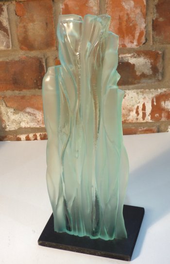Ken Flegg - new fused glass Waterfall sculptures at Vitreus Art