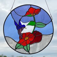 Nectar Collector Copper Foilled Stained Glass Art to buy at Vitreus Art