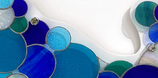 Vitreus Art makes stained glass wall art in the UK at their studio in Northants UK