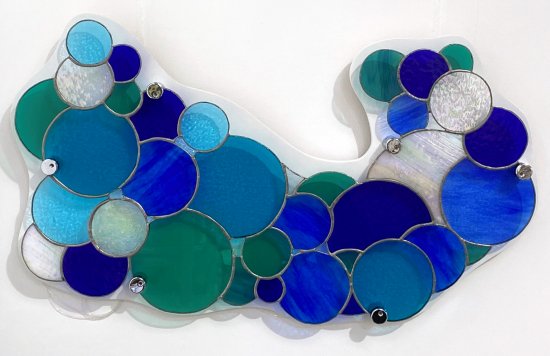 Poldhu Spray - wall art in ea colours by Vitreus Art