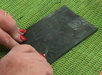 Learn lino-cut orinting with Clare Tebboth