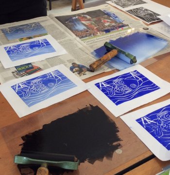 Mixed media courses with Clare Tebboth