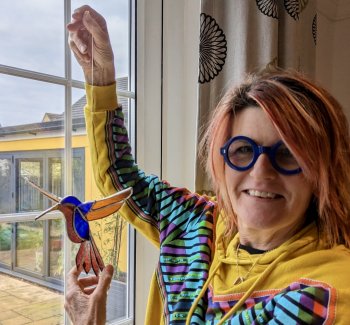 make a beautiful hummingbird or one of 6 other copper foiled 3d projects at Vitreus Art