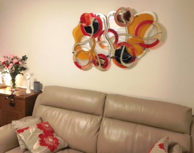 Wall art in a modern home