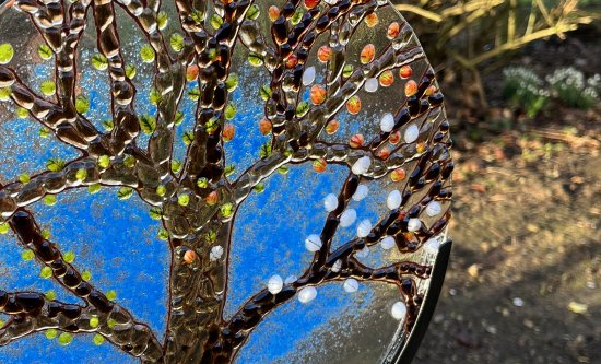  Fused Glass Garden panels by Vitreus Art