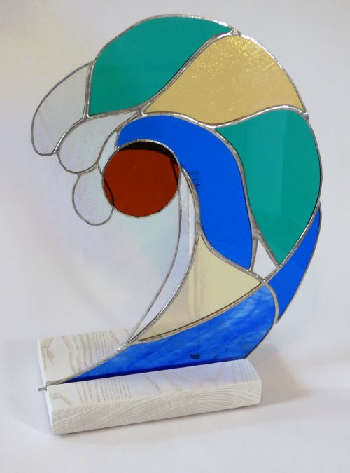 Fused Glass wall art by Vitreus Art