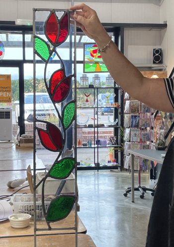 Learn how to cut and shappe leads for your stained glass panel