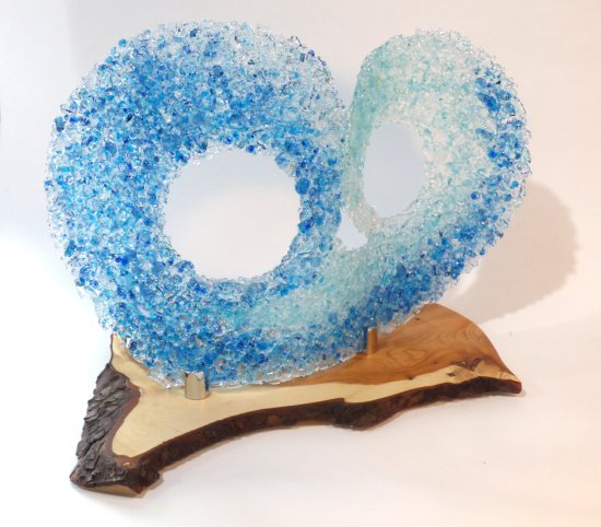 Original fused glass art by Jenny Timms of Vitreus Art, on show at the gallery near Towcester and Milton Keynes in Northants