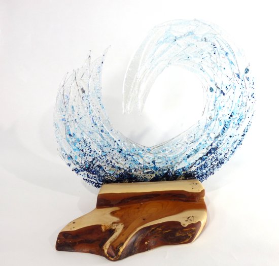 Original fused glass art by Jenny Timms of Vitreus Art, on show at the gallery near Towcester and Milton Keynes in Northants